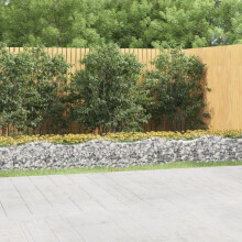 Berkfield Arched Gabion Raised Bed 600x100x50 cm Galvanised Iron