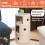 Round Stackable Bedside Table with Hidden Drawer Storage, Compact Nightstand for Bedroom Bathroom, Green 2Layer 3