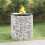 Berkfield Gabion Fire Pit ò 100 cm Galvanised Iron 1