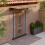 Berkfield Door Canopy Black 199x90 cm Polycarbonate 1
