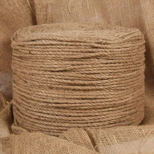 Berkfield Jute Rope 500 m Long 4 mm Thick