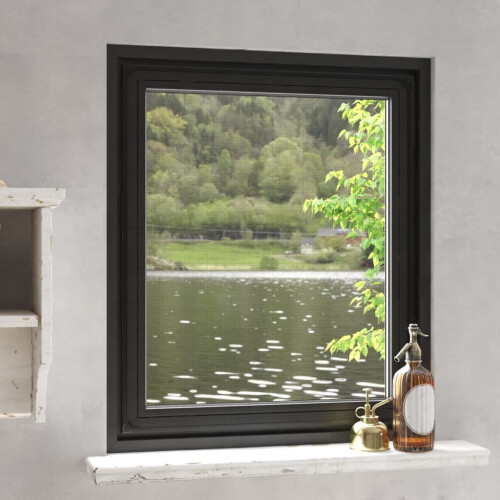 Berkfield Magnetic Insect Screen for Windows Anthracite 100x120 cm