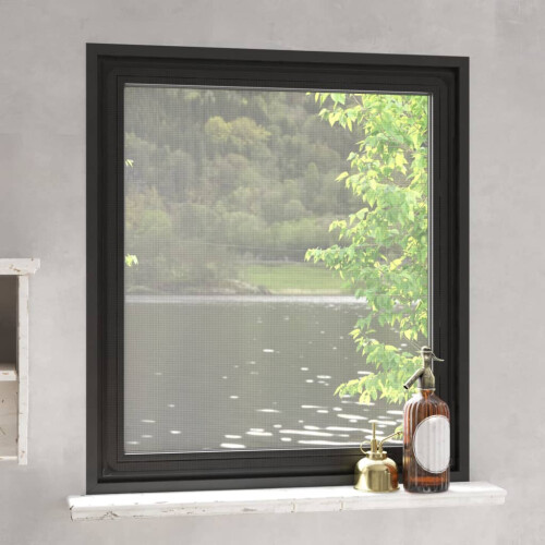 Berkfield Magnetic Insect Screen for Windows Anthracite 130x150 cm