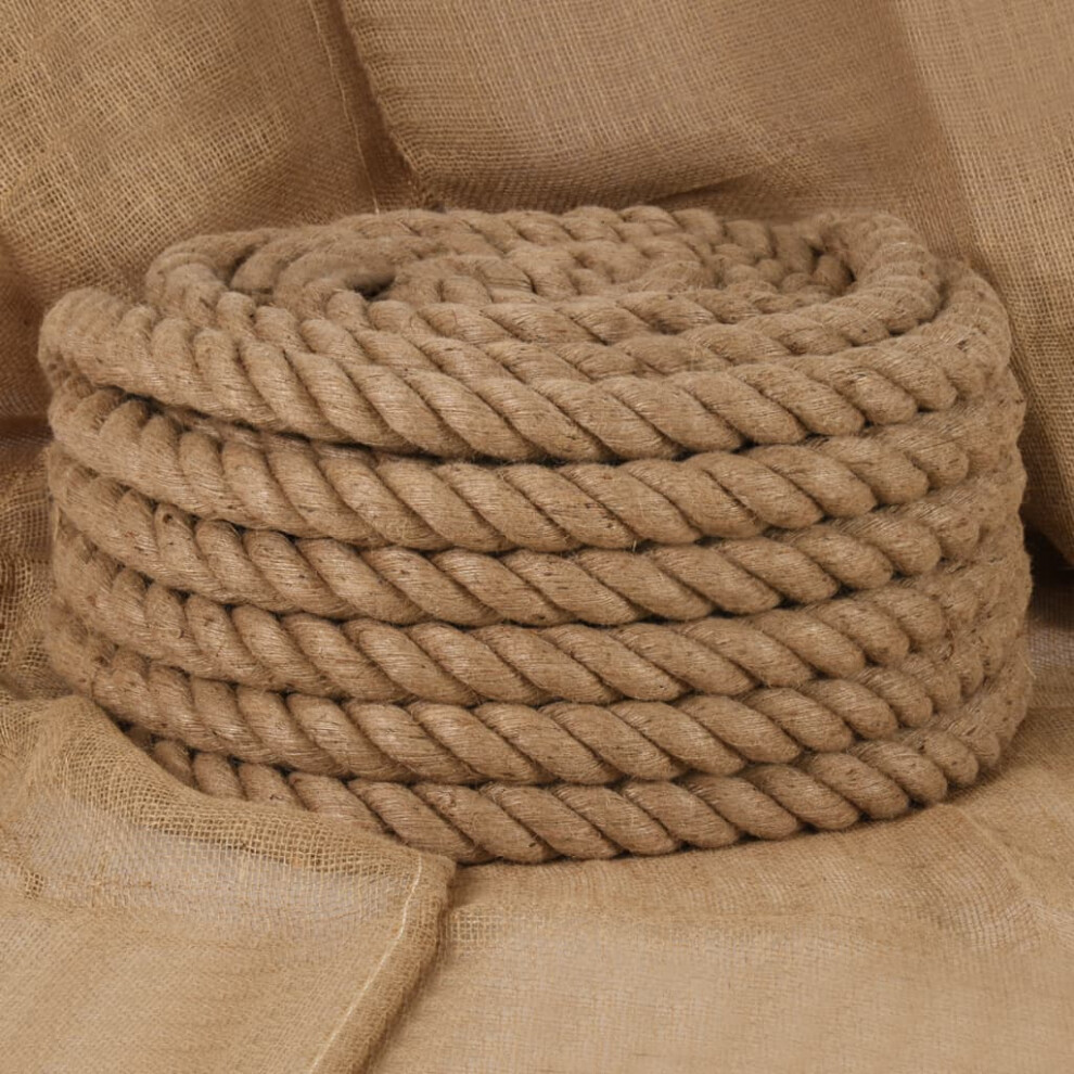 Berkfield Jute Rope 5 M Long 40 Mm Thick 9077455852639