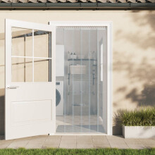 Berkfield Door Curtain Transparent 300 mmx2.6 mm 10 m PVC