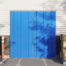 Berkfield Door Curtain Blue 200 mmx1.6 mm 50 m PVC