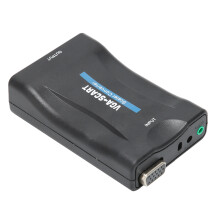 VGA-zu-SCART-Konverter HD-Video-Adapter Schwarz