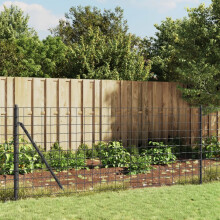 Berkfield Wire Mesh Fence Anthracite 0.8x25 m Galvanised Steel