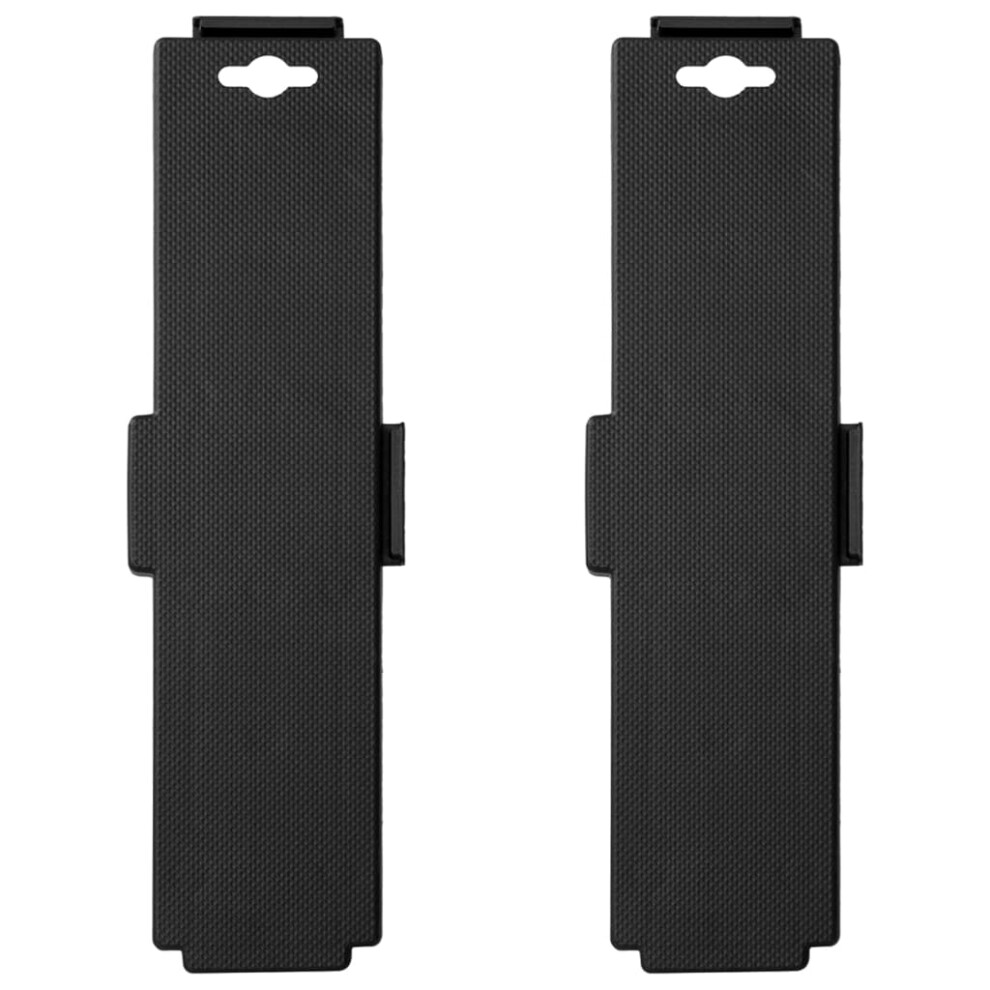 Berkfield Moving Dollies With 4 Wheels 2 Pcs Black Polypropylene 170 Kg 9381160292926