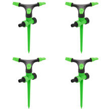 Berkfield Rotating Sprinklers 4 pcs Green and Black 16x13.5x25.5 cm ABS&PP