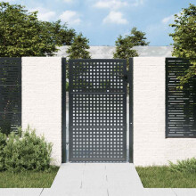Berkfield Garden Gate Anthracite 100x150 cm Steel