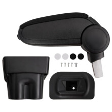 Berkfield Car Armrest Black 17x32x(35.5-52) cm ABS