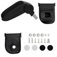 Berkfield Car Armrest Black 15x35x(30-47) cm ABS