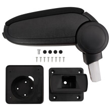 Berkfield Car Armrest Black 13x31.5x(29-51) cm ABS