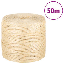 Berkfield Rope 100% Sisal 4 mm 50 m