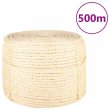 Berkfield Rope 100% Sisal 10 mm 500 m