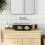 Berkfield Countertop Basin Grey and Black Rectangular 48x37.5x13.5 cm Ceramic 1