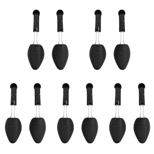 Berkfield Shoe Trees 5 Pairs Black EU 38-44 Plastic