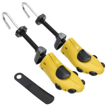 Berkfield Shoe Stretchers with Shoe Horn Yellow EU 37-41 Plastic