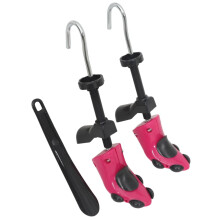 Berkfield Shoe Stretchers with Shoe Horn Pink EU 34-40 Plastic