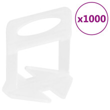 Berkfield Tile Levelling Clips 1000 pcs 1.5 mm