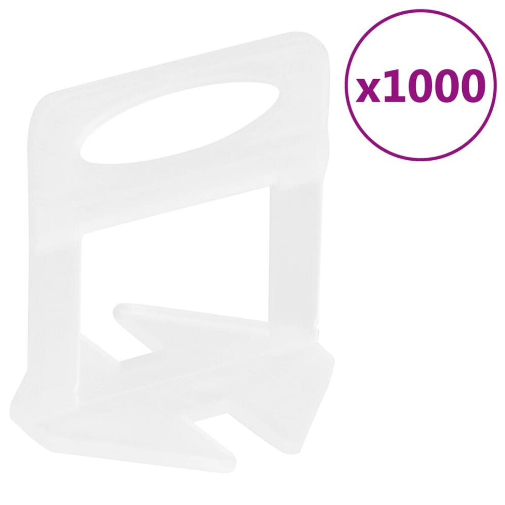 Berkfield Tile Levelling Clips 1000 Pcs 1.5 Mm 3063753838488