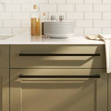 Berkfield Cabinet Handles 5 pcs Black 480 mm Stainless Steel