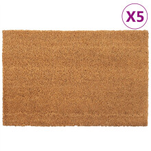 Berkfield Door Mats 5 pcs Natural 40x60 cm Tufted Coir