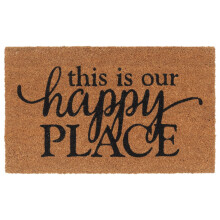 Berkfield Door Mat Natural 45x75 cm Tufted Coir