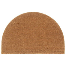 Berkfield Door Mat Natural Half Round 60x90 cm Tufted Coir