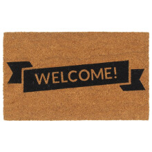 Berkfield Door Mat Natural 45x75 cm Tufted Coir