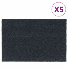 Berkfield Door Mats 5 pcs Dark Grey 40x60 cm Tufted Coir