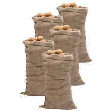 Berkfield Jute Sacks 5 pcs 65x135 cm 100% Jute 220 gsm
