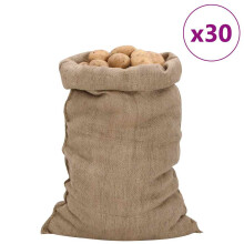 Berkfield Jute Sacks 30 pcs 60x105 cm 100% Jute 340 gsm