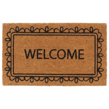 Berkfield Door Mat Natural 45x75 cm Tufted Coir