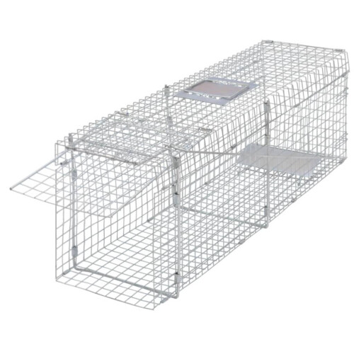 Berkfield Galvanised Live Trap 100 cm
