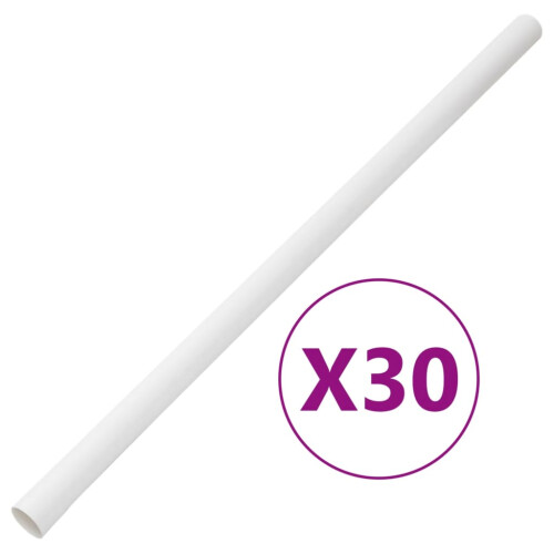 Berkfield Cable Trunkings with Clips ò30 mm 30 m PVC