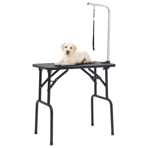 Berkfield Adjustable Dog Grooming Table with 1 Loop