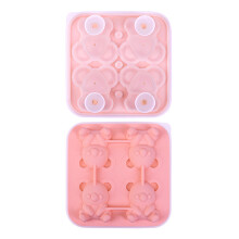 Plateaux à glace en forme de Koala, machine à glaçons-Rose
