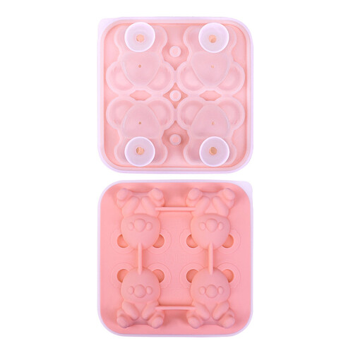 Unique Koala Shape Ice Mold Ice Tray for Whiskeys-Pink