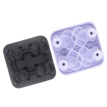 Machine à glaçons en Silicone Flexible, moule à glace à -Noir