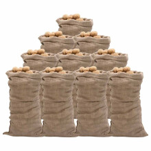 Berkfield Jute Sacks 10 pcs 65x135 cm 100% Jute 220 gsm