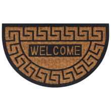 Berkfield Door Mat Half Round 45x75 cm Rubber and Coir