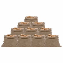 Berkfield Jute Sacks 10 pcs 100x110 cm 100% Jute 220 gsm