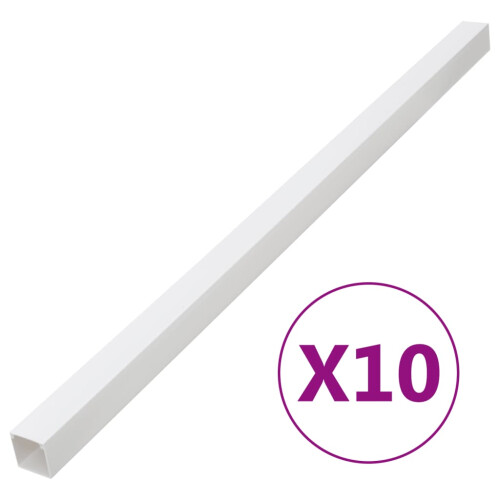 Berkfield Cable Trunking 33x33 mm 10 m PVC