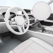 Berkfield Car Films 2 pcs 4D White 100x150 cm+50x150 cm
