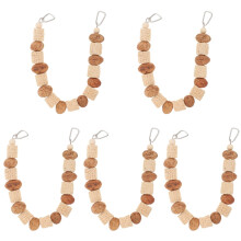 5Pcs Bird Cage Toy Natural Corn Husk Hanging Parrot Chew