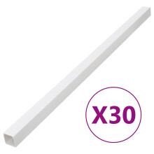 Berkfield Cable Trunking 33x33 mm 30 m PVC