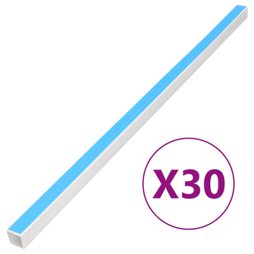 Berkfield Cable Trunking Self-Adhesive 20x10 mm 30 m PVC