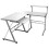 Berkfield Corner Computer Desk White 132x112x99 cm Engineered Wood 1
